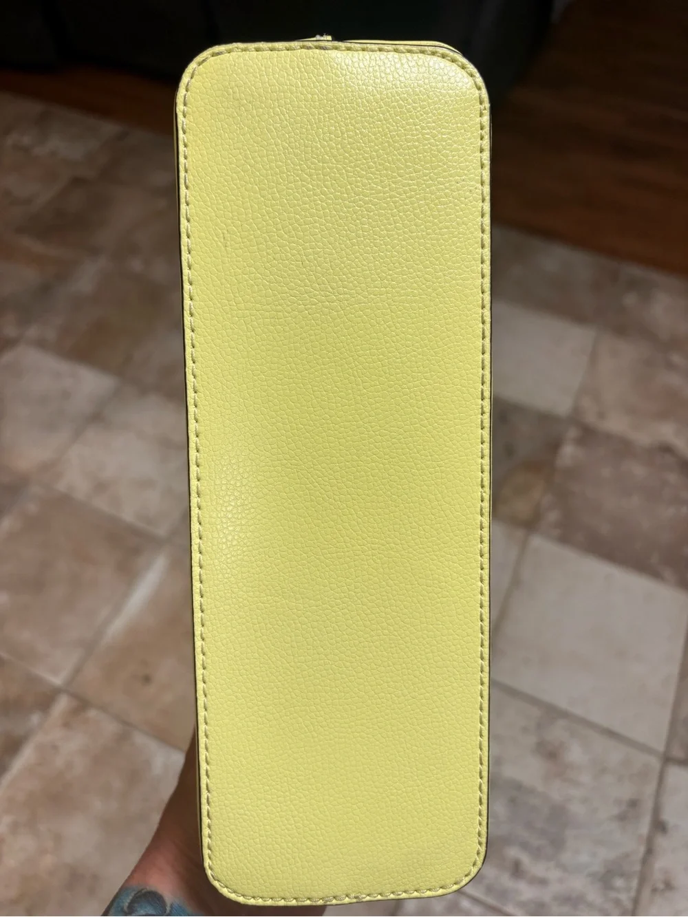 Kate Spade New York saffiano leather crossbody bag yellow